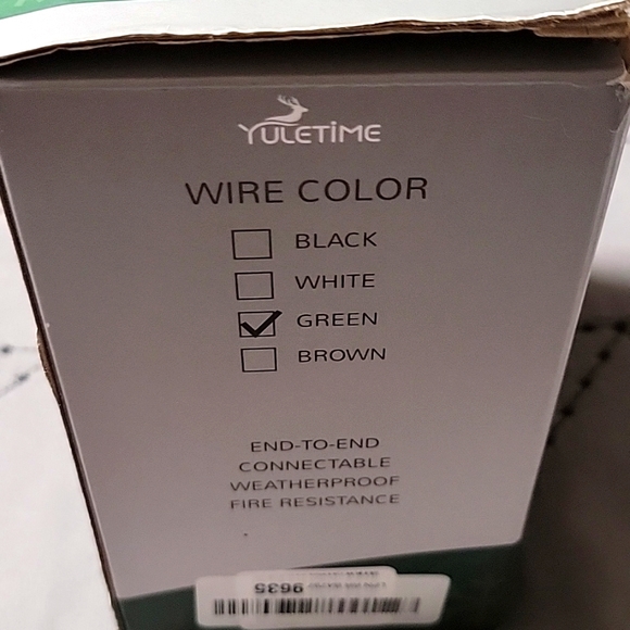 YULETIME UL Certified Clear LED Christmas String Lights, 66 Feet 200 LED Count - Picture 4 of 5